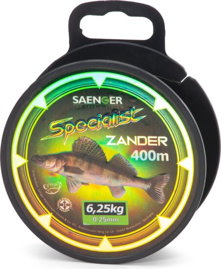SAENGER Specialist Zander monofil zsinór 400m / 0,28mm / 7,40kg