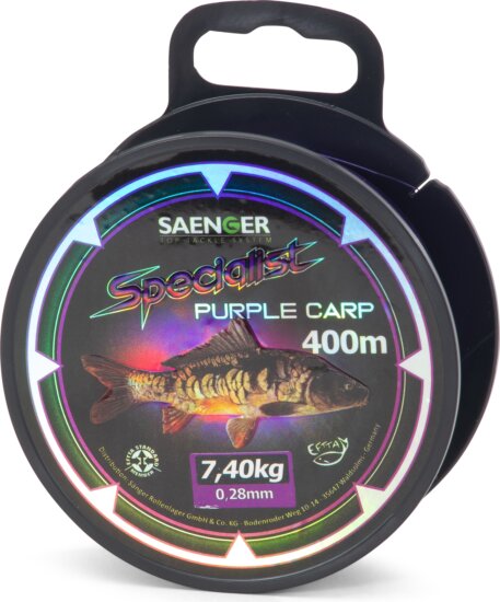 SAENGER Specialist Purp.Carb monofil zsinór 400m / 0,36mm / 11,50kg