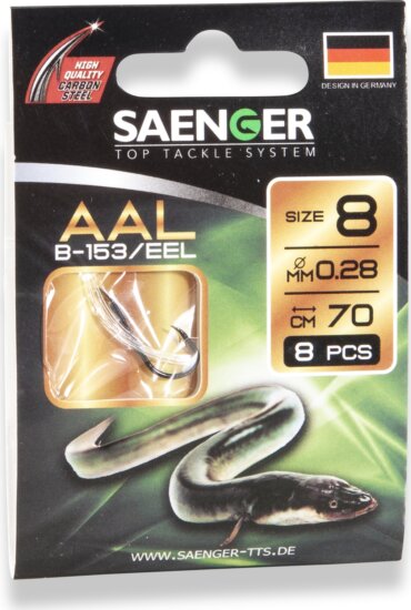 SAENGER Eel elökötött horog 4 / 70cm / 8db