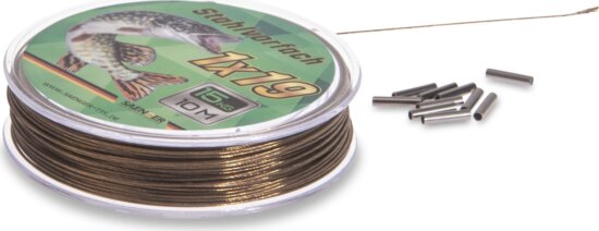 Saenger acél előke szett 1x19 / 10m / 12kg