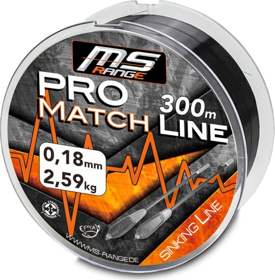 MS RANGE Pro Match Line sülyedő monofil zsinór / 0,15mm / 300m / 2,16kg
