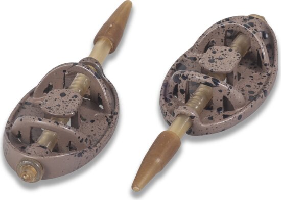 MS RANGE method etetőkosár gyorscsatalkózóval / környezettudatos kivitel cinkből / 50g / 2db /