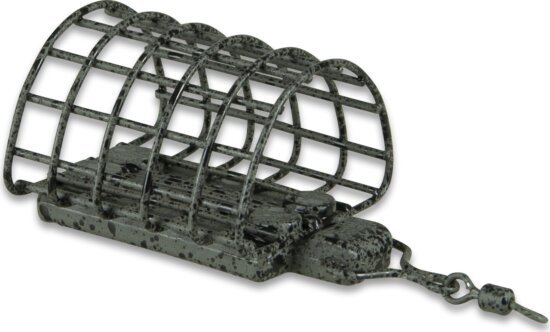 MS RANGE feeder etetőkosár rozsdamentes acél / zöld / 40g / 32X24X32mm