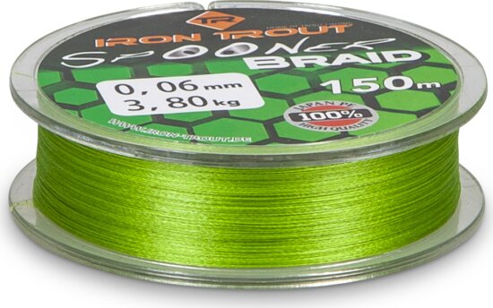 Iron Trout fonott szinór Camo Green 0,04mm / 150m