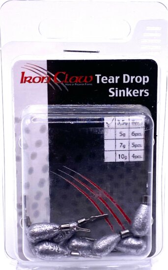 IRON CLAW Tear Drop Sinker ólom 3,5g / 8db