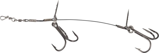 IRON CLAW Rig System Stinger Double / ragadozóhalas horogrendszer / horog 2 / 9cm