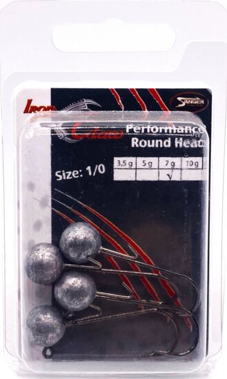IRON CLAW Performance Round Head horog méret1/0 / 7g / 4db
