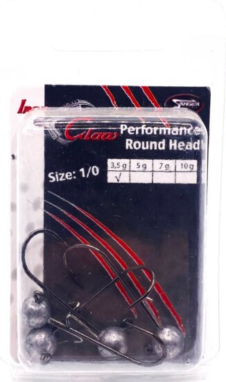 IRON CLAW Performance Round Head horog méret1/0/3,5g / 4db