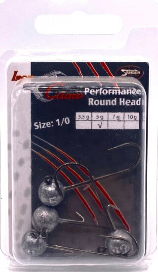 IRON CLAW Performance Round Head horog méret 1/0 / 5g / 4db