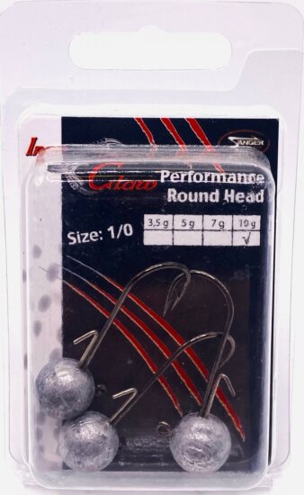IRON CLAW Performance Round Head horog méret 1/0 / 10g / 3db