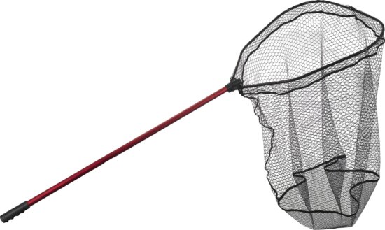 IRON CLAW Folded Mag Scoop / ragadozóhalas merítőháló / gumirozott 66 X 66cm háló / 120cm nyél