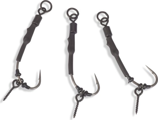 ANACONDA Piercer Ronnie Rig Curve Shank Micro Barb szerelt pontyozó horog / 8 / 3db