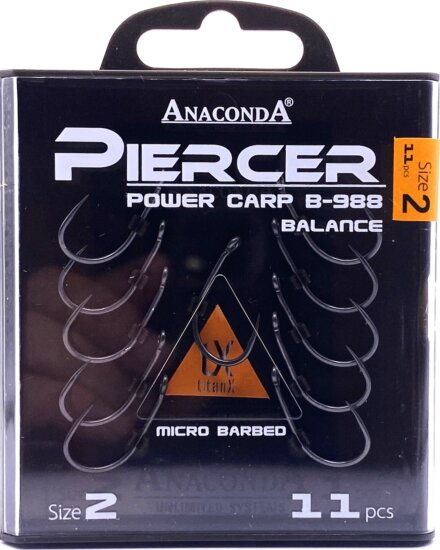 ANACONDA Piercer Pow.C. B-988 mikroszakállas / méret 2 / 11db