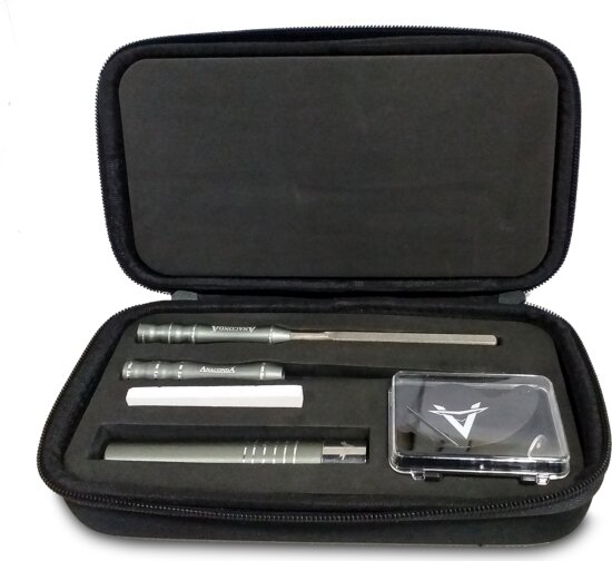 ANACONDA Piercer Diamond Point profeszionális horogkötő élező szett / 6 részes / hordtáska