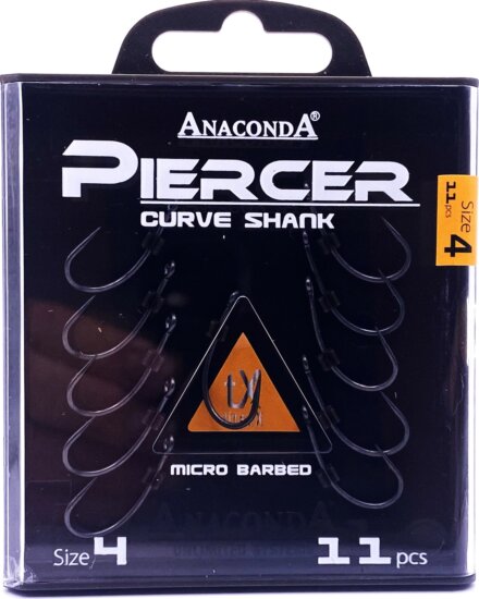 ANACONDA Piercer CurveShank mikroszakállas /méret 4 / 11db