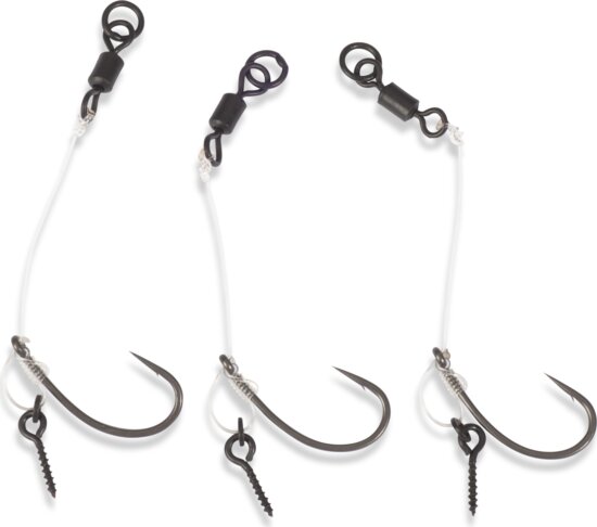 ANACONDA Piercer Chod Rig Curve Shank mikroszakállas előkötött pontyozó horog / 6 / 3db