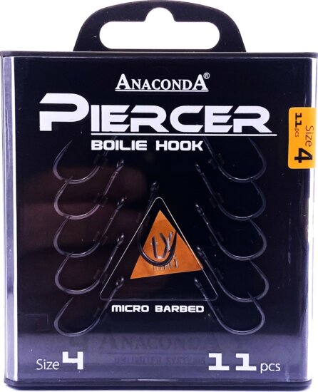 ANACONDA Piercer Boilie Hook mikroszakállas / méret 4 / 11db