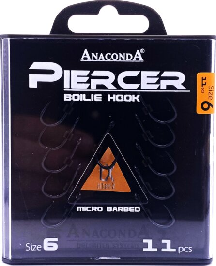 ANACONDA Piercer Boilie Hook mikroszakállas/ méret 6 / 11db