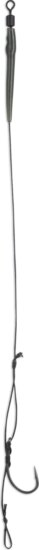 ANACONDA Piercer Adjustable Hair Rig Curve Shank MB előkötött horog / 2 / 35lb / 19cm / 2db