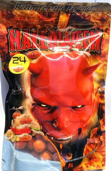 ANACONDA Halloween Boilie Fűszeres-Édes-Selyemhernyó/24mm/1Kg
