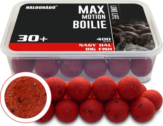 HALDORÁDÓ MAX MOTION Boilie Long Life 30+ mm - Nagy Hal