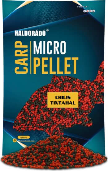 HALDORÁDÓ Carp Micro Pellet - Chilis Tintahal