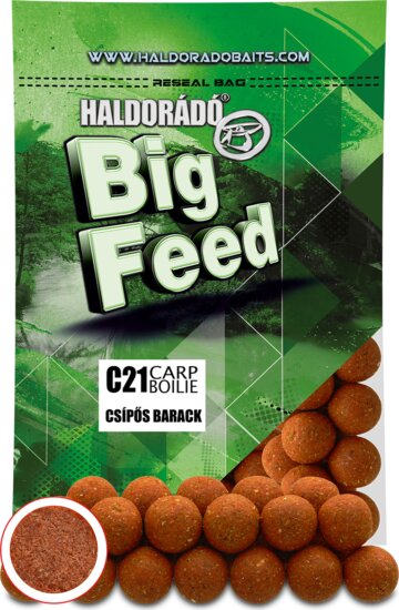 Haldorádó Big Feed - C21 Boilie - Csípős Barack