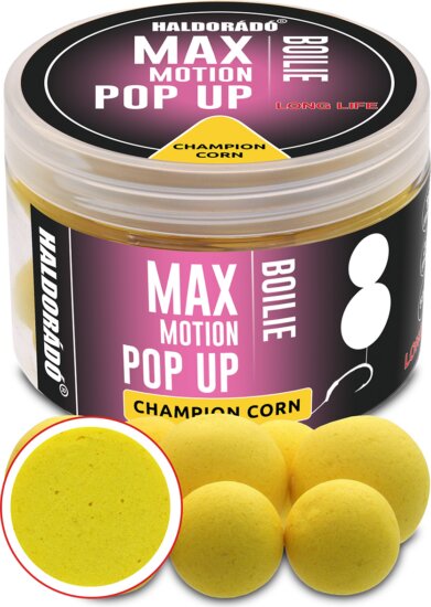 HALDORÁDÓ MAX MOTION Boilie Pop Up 16, 20 mm - Champion Corn