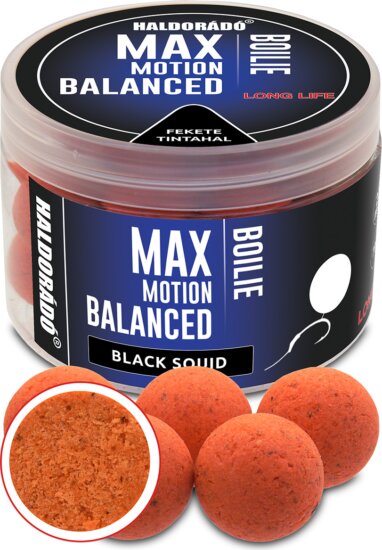 HALDORÁDÓ MAX MOTION Boilie Balanced 20 mm - Fekete Tintahal