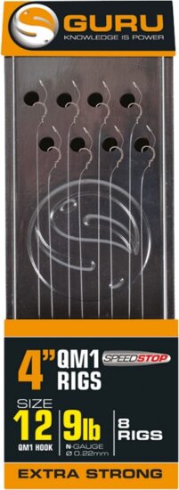 GURU GRR028 QM1 Speed Stop Ready Rigs 4" 10cm - 16 QM1 - 7lb/0,17mm