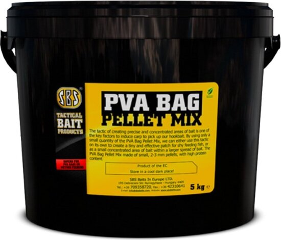 SBS PVA Bag Pellet Mix Black Natural 500 G