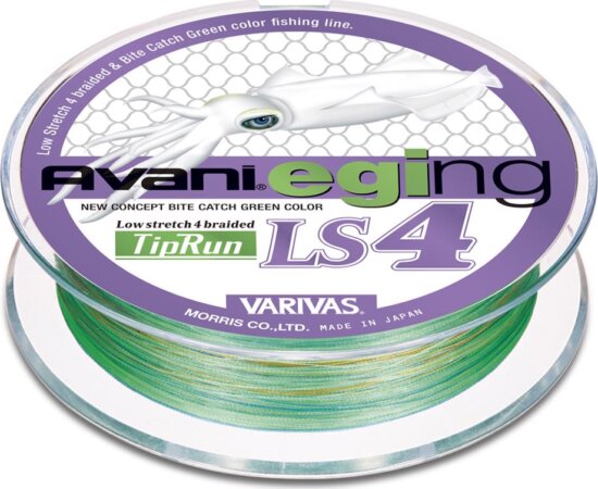 Varivas Avani Eging Ls4 Pe Tip Run 200m #0.5 9lbs Marking Fluo Green
