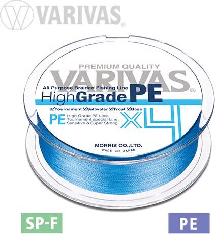 Varivas High Grade Pe X4 Water Blue 150m