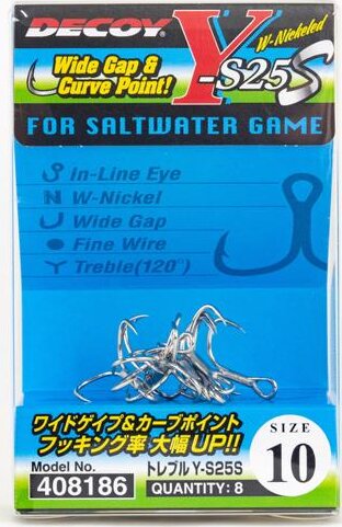 Hármas Horog Decoy Y-S25S Saltwater Game #10