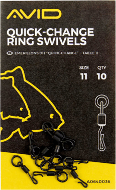 Avid Carp QUICK CHANGE RING SWIVEL - SIZE 11