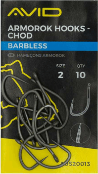 Avid Carp ARMOROK HOOKS - CHOD SIZE 6 BARBLESS