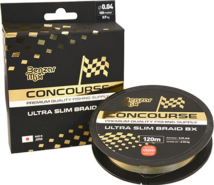 Benzár Concourse Ultra Slim 8X Braid 120M 0.06mm