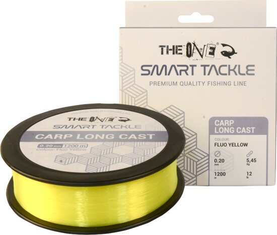 The One Carp Long Cast Fluo Yellow 1200M 0.20mm 5,45Kg 12Lb