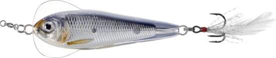 Livetarget Flutter Shad Jigging Spoon Silver/Black 50 mm 11 G