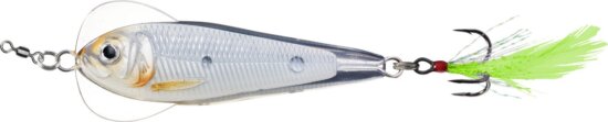 Livetarget Flutter Shad Jigging Spoon Glow/Pearl 50 mm 11 G