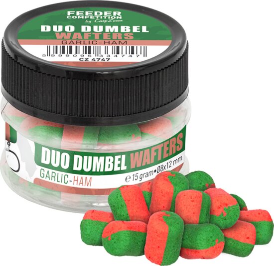 FC Duo Dumbel Wafters horogcsali, o10x14 mm, fokhagyma, sonka, 15 g