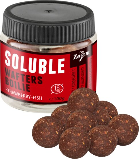 CZ Oldódó wafters bojli, o18 mm, eper, hal, 100 g