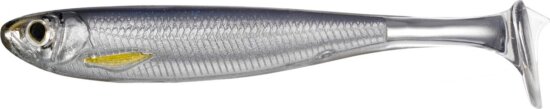 Livetarget Slow-Roll Shiner Paddle Tail Silver/Smoke 100 mm