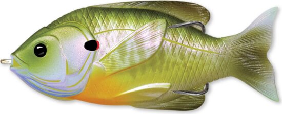 Livetarget Sunfish Walking Bait Natural/Green Bluegill 75 mm 12 G