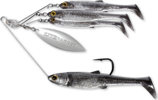 Livetarget Minnow Spinner Rig Smoke/Silver Small 11 G