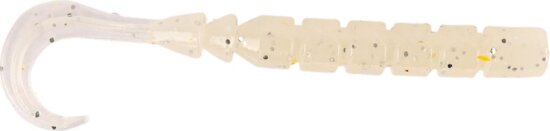 Mustad Aji Curly Tail 2.5" White Luminous 12db/csomag