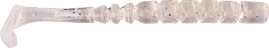 Mustad Aji Paddle Tail 2" Clear Rainbow Glitter 12db/csomag