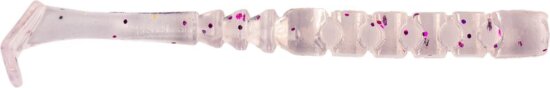 Mustad Aji Paddle Tail 2" Clear Purple Glitter 12db/csomag