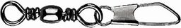 Mustad Barrel Swivel With Safety Snap 14×A1 10db/csomag