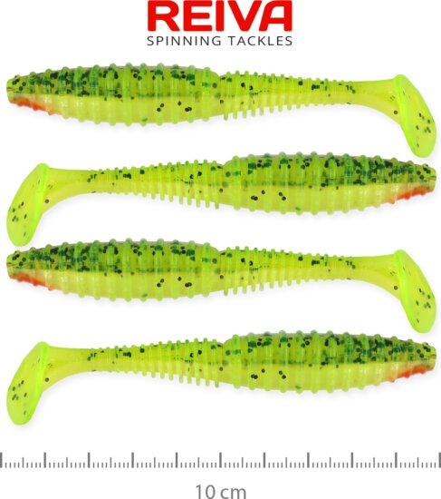 Reiva Zander Power Shad 10cm 4db/cs (Watermelon)